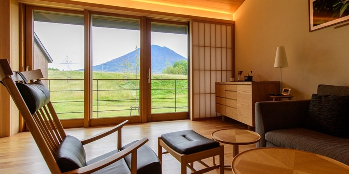 客室画像／お部屋からは羊蹄山を眺めることが出来ます。