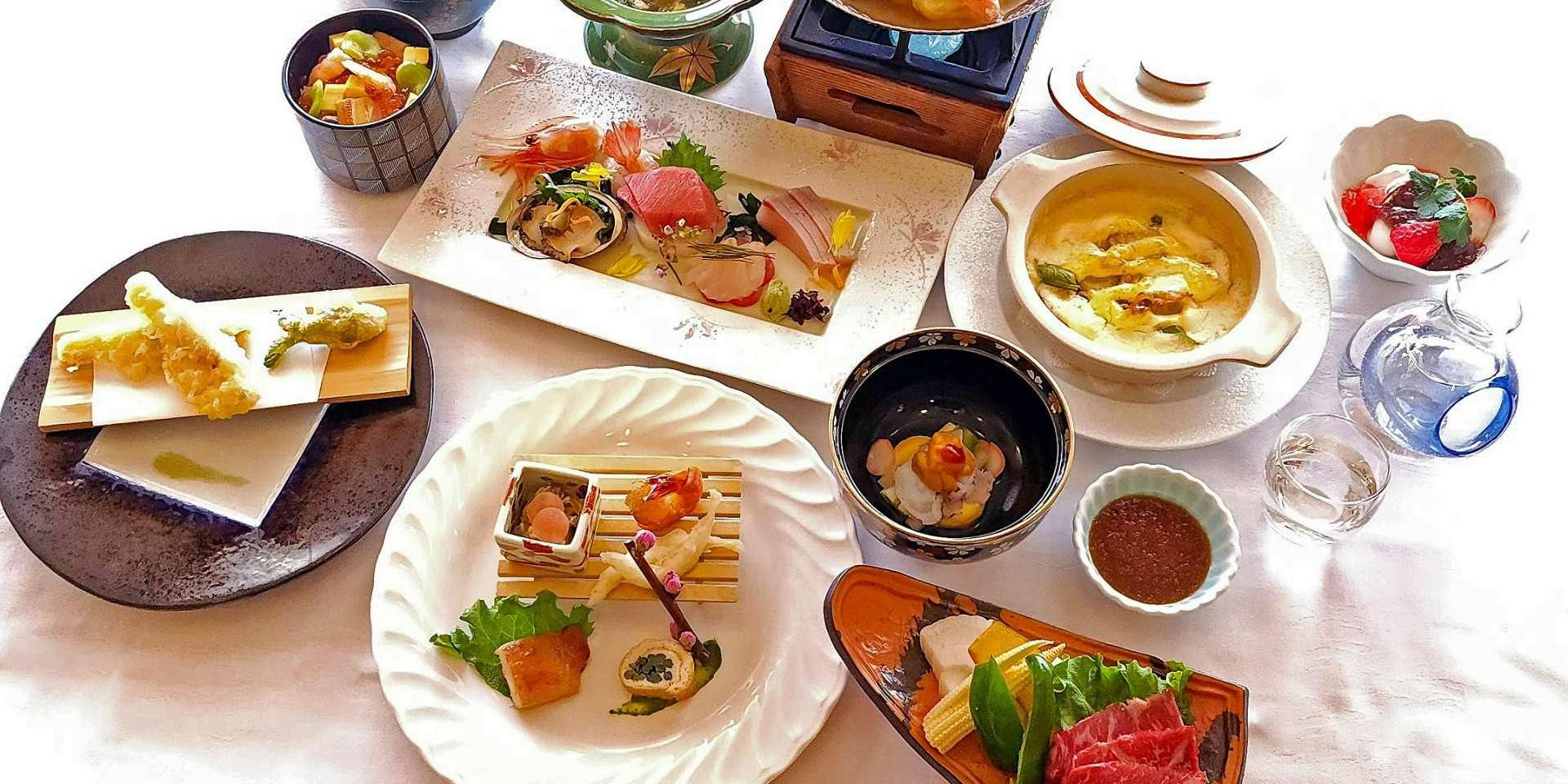 夕食和食会席膳(イメージ)