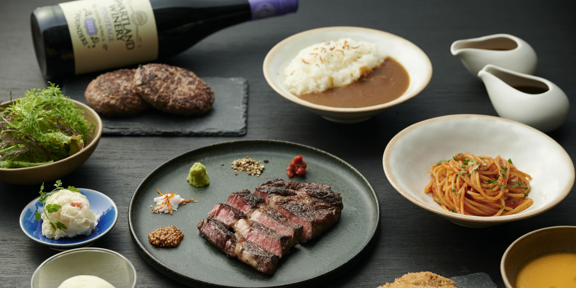 【夕食】Wagyu Steak