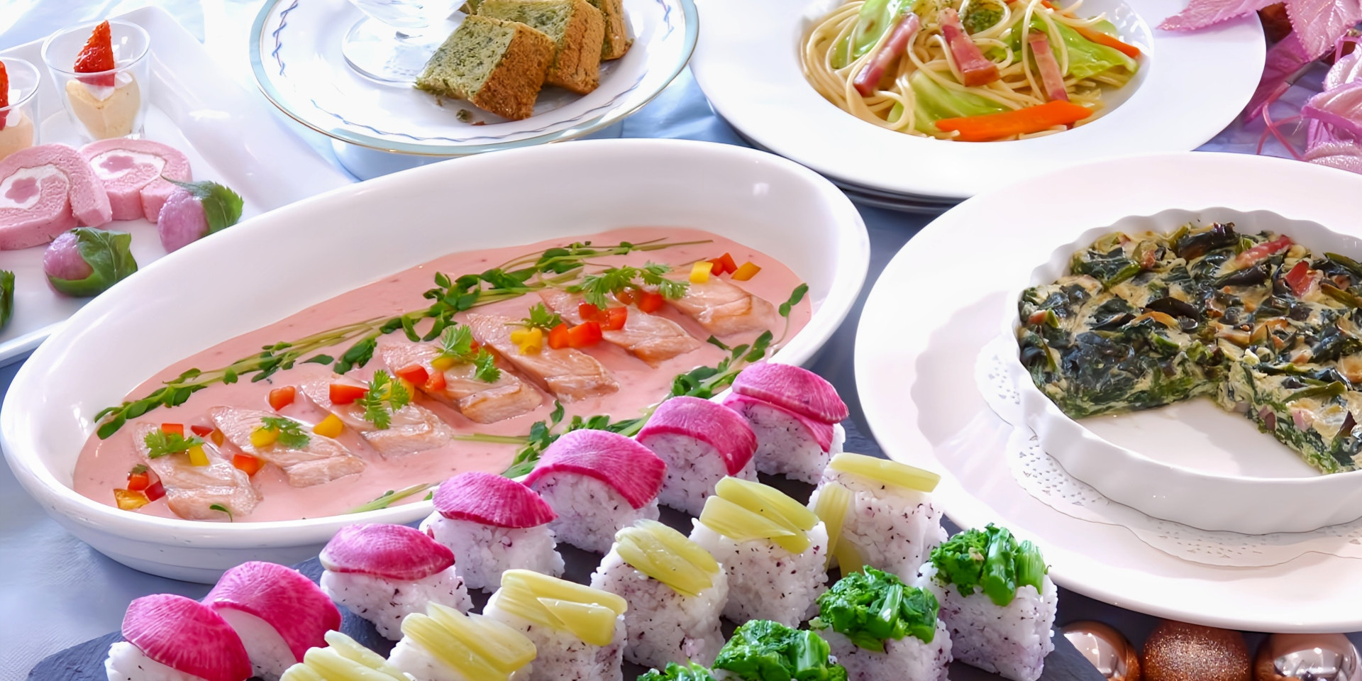 夕食ビュッフェ　※春イメージ